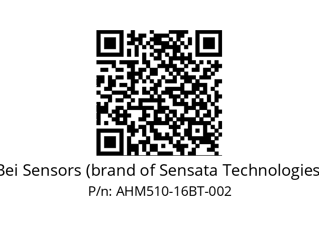  AHM5_10//ZIOB//16//BFA// Bei Sensors (brand of Sensata Technologies) AHM510-16BT-002