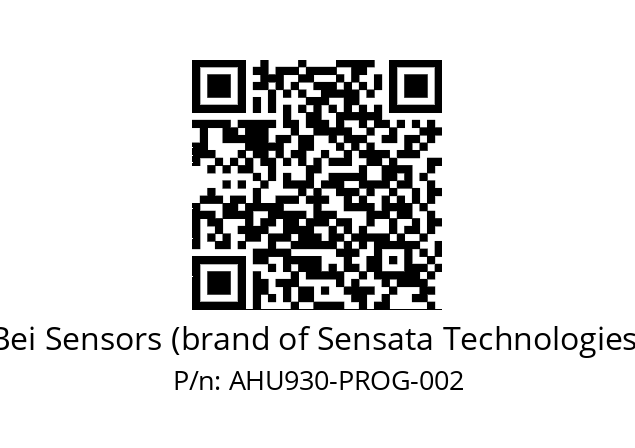  AHU9_30//PPXX//XP//SLR//--B4-- Bei Sensors (brand of Sensata Technologies) AHU930-PROG-002