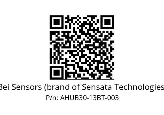  AHUB_30//PSRG//13//SXR//--B2-- Bei Sensors (brand of Sensata Technologies) AHUB30-13BT-003