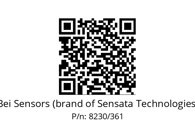  CABLE PVC 5M+M M8/4 Bei Sensors (brand of Sensata Technologies) 8230/361