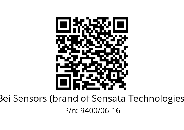  ACC. 06X16 LAM. SOUP. 9400 Bei Sensors (brand of Sensata Technologies) 9400/06-16