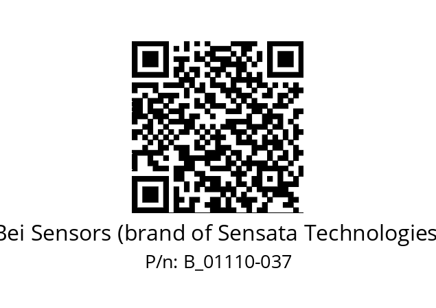  ES25D-37-1600-ABZC-28V/5-SM18 Bei Sensors (brand of Sensata Technologies) B_01110-037