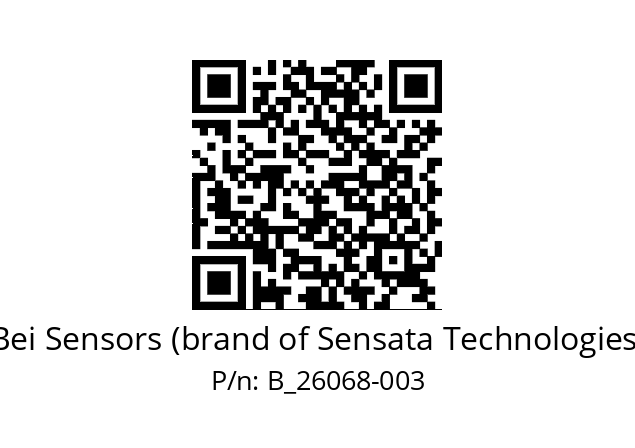   Bei Sensors (brand of Sensata Technologies) B_26068-003