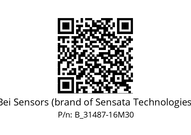   Bei Sensors (brand of Sensata Technologies) B_31487-16M30