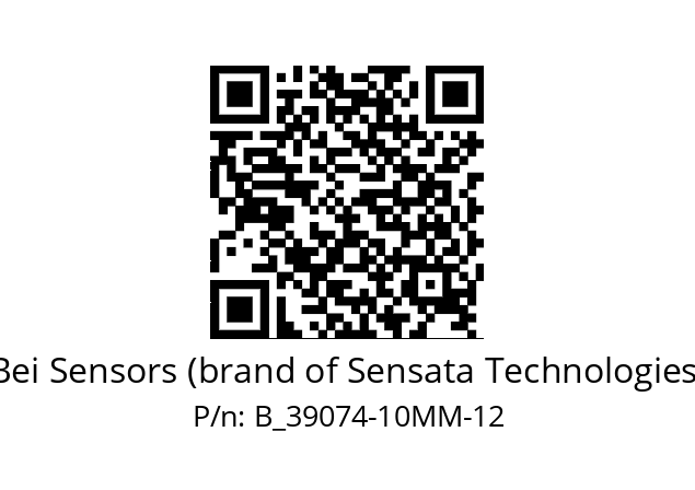  39074-10MM-12 Bei Sensors (brand of Sensata Technologies) B_39074-10MM-12