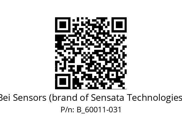  BX-5-DB/V-DB/V-IC/V-IC/V Bei Sensors (brand of Sensata Technologies) B_60011-031