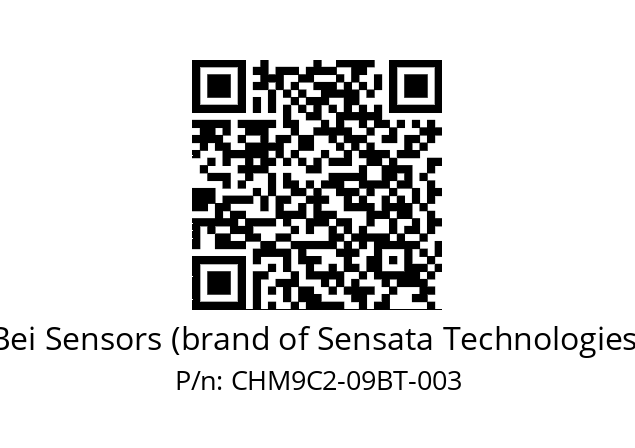  CHM9_C2//PC5G//09//CPR// Bei Sensors (brand of Sensata Technologies) CHM9C2-09BT-003