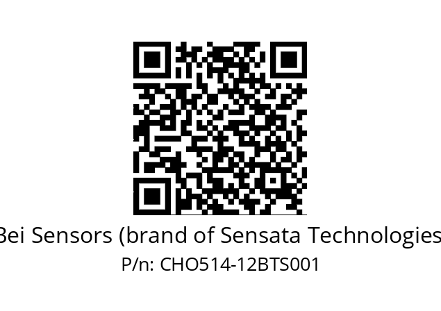  CHO5S14/OM/PC5G//12//CPR// Bei Sensors (brand of Sensata Technologies) CHO514-12BTS001