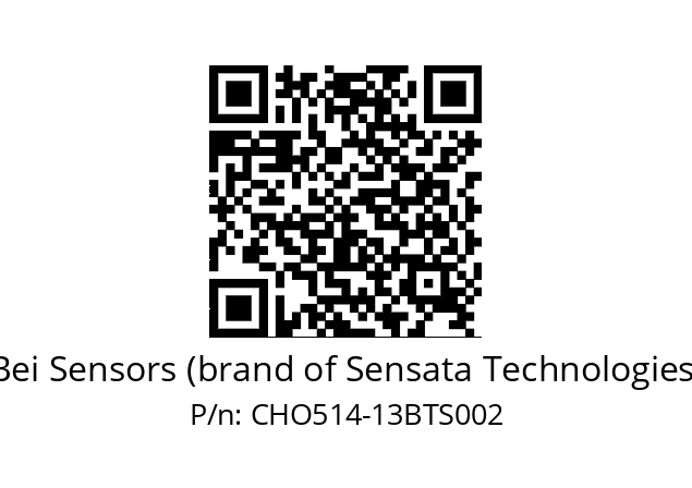  CHO5S14//PCSG//13//S6R/0V/--DD-- Bei Sensors (brand of Sensata Technologies) CHO514-13BTS002