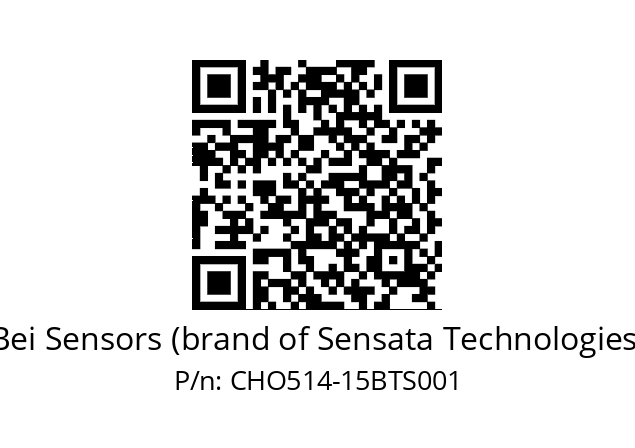  CHO5S14//PCSG//15//S5R003/22/--DD-- Bei Sensors (brand of Sensata Technologies) CHO514-15BTS001