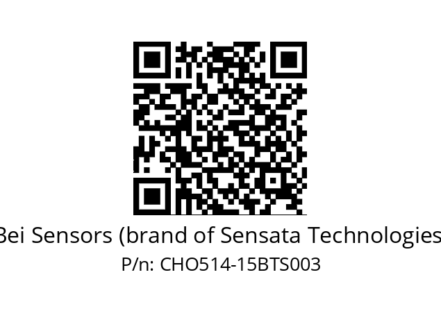  CHO5S14//PCSG//15//S5RC45/22/--DD-- Bei Sensors (brand of Sensata Technologies) CHO514-15BTS003