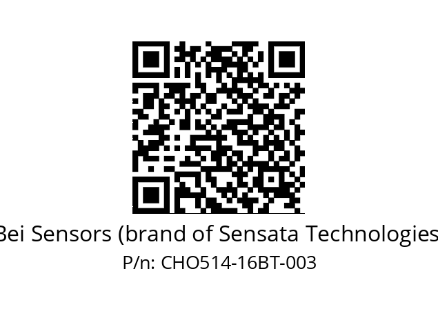  CHO5_14//PCSG//16//S5R020// Bei Sensors (brand of Sensata Technologies) CHO514-16BT-003