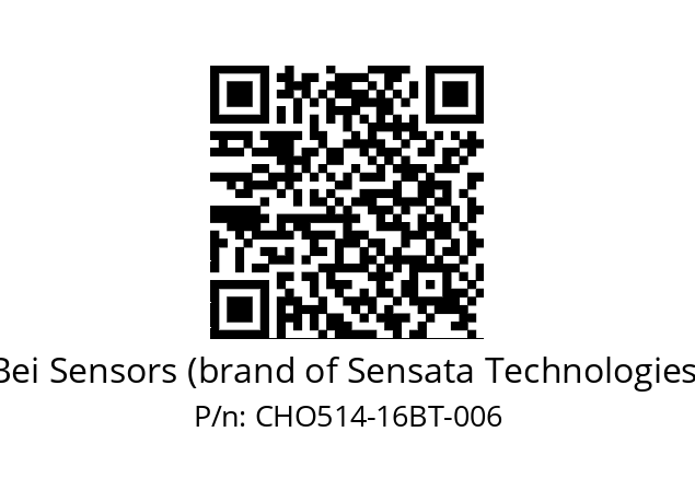  CHO5_14//PCSG//16//S6R//--DD-- Bei Sensors (brand of Sensata Technologies) CHO514-16BT-006