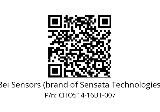  CHO5_14//PCSB//16//S5R020// Bei Sensors (brand of Sensata Technologies) CHO514-16BT-007