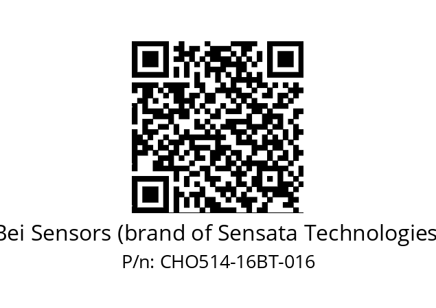  CHO5_14//PCSG//16//S5R100//--DD-- Bei Sensors (brand of Sensata Technologies) CHO514-16BT-016