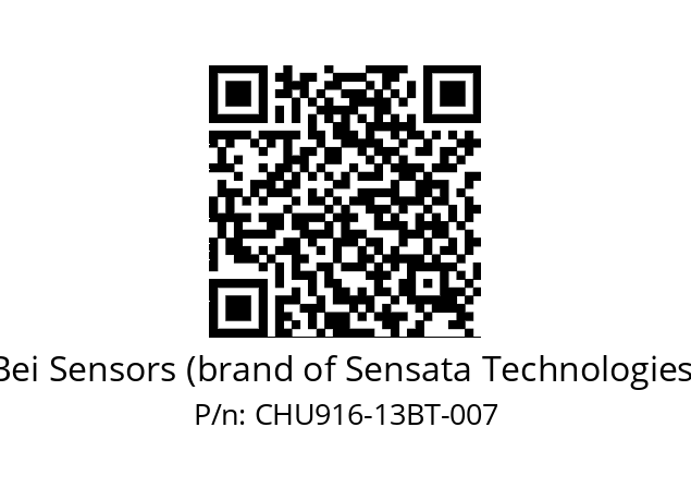  CHU9_16//PCSG//13//S6R//U0D4-- Bei Sensors (brand of Sensata Technologies) CHU916-13BT-007