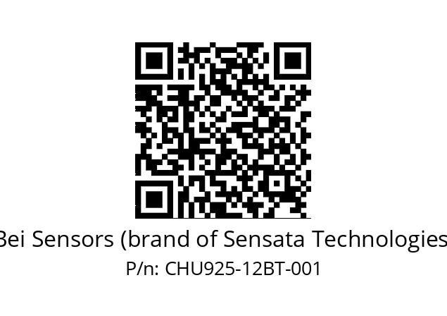  CHU9_25//PSSG//12//S8R//U0---- Bei Sensors (brand of Sensata Technologies) CHU925-12BT-001