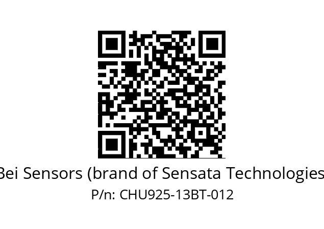  CHU9_25//PCSG//13//S5R100//U0DA-- Bei Sensors (brand of Sensata Technologies) CHU925-13BT-012