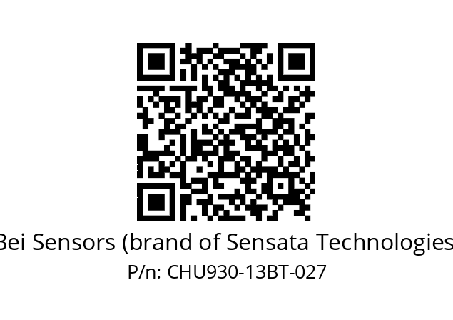  CHU9_30//PCSG//13//S6R//--DA-- Bei Sensors (brand of Sensata Technologies) CHU930-13BT-027