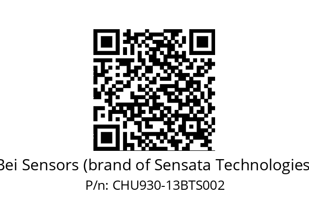  CHU9S30//PCSG//13//S6R/0V/--D4-- Bei Sensors (brand of Sensata Technologies) CHU930-13BTS002