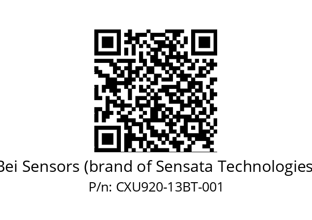  CXU9_20//PCSG//13//S6R//U0---- Bei Sensors (brand of Sensata Technologies) CXU920-13BT-001