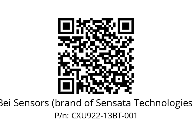  CXU9_22//PCSG//13//S5R020//U0---- Bei Sensors (brand of Sensata Technologies) CXU922-13BT-001