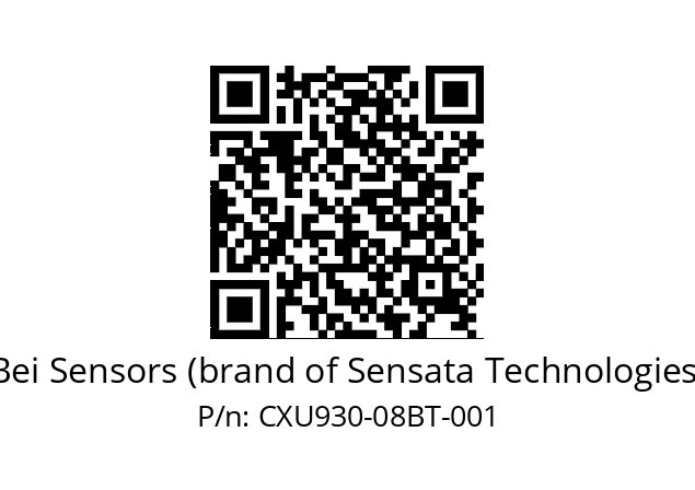  CXU9_30//PC5G//08//CPR// Bei Sensors (brand of Sensata Technologies) CXU930-08BT-001