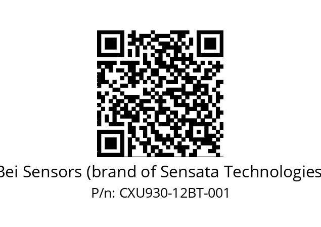  CXU9_30//PC5G//12//CPR// Bei Sensors (brand of Sensata Technologies) CXU930-12BT-001