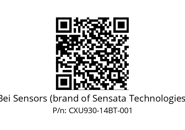  CXU9_30//PCSG//14//S5R010// Bei Sensors (brand of Sensata Technologies) CXU930-14BT-001