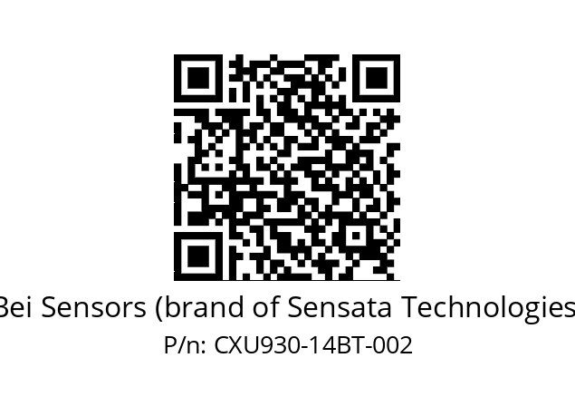  CXU9_30//PCSG//14//S6R// Bei Sensors (brand of Sensata Technologies) CXU930-14BT-002