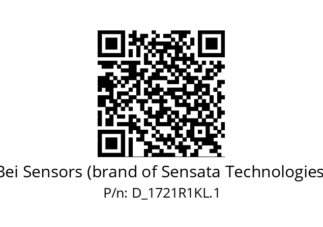  1721R1KL.1 Bei Sensors (brand of Sensata Technologies) D_1721R1KL.1