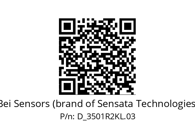  3501R2KL.03 Bei Sensors (brand of Sensata Technologies) D_3501R2KL.03