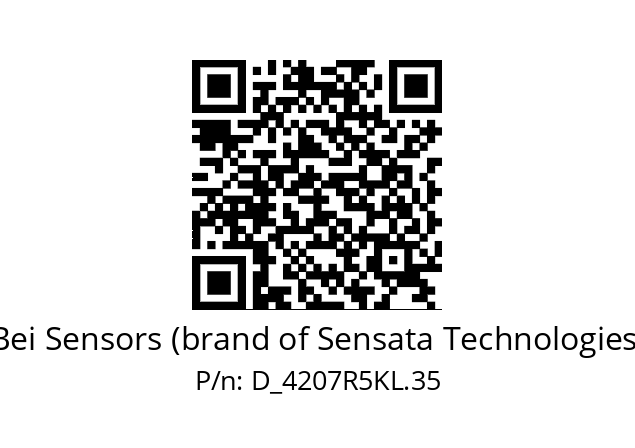  4207R5KL.35 Bei Sensors (brand of Sensata Technologies) D_4207R5KL.35