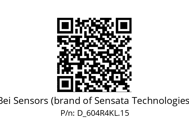  604R4KL.15 Bei Sensors (brand of Sensata Technologies) D_604R4KL.15