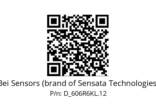  606R6KL.12 Bei Sensors (brand of Sensata Technologies) D_606R6KL.12