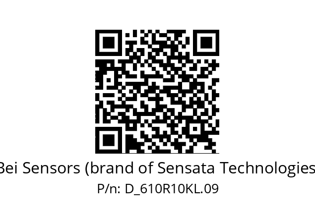  610R10KL.09 Bei Sensors (brand of Sensata Technologies) D_610R10KL.09