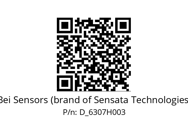  6307H003 Bei Sensors (brand of Sensata Technologies) D_6307H003