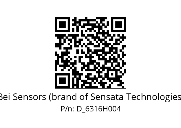  6316H004 Bei Sensors (brand of Sensata Technologies) D_6316H004