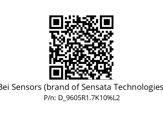  9605R1.7K(10)L2.0 Bei Sensors (brand of Sensata Technologies) D_9605R1.7K10%L2