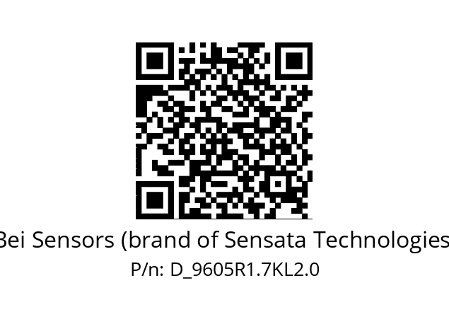  9605R1.7KL2.0 Bei Sensors (brand of Sensata Technologies) D_9605R1.7KL2.0