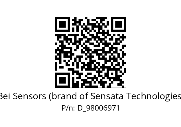  9800-697-1 Bei Sensors (brand of Sensata Technologies) D_98006971