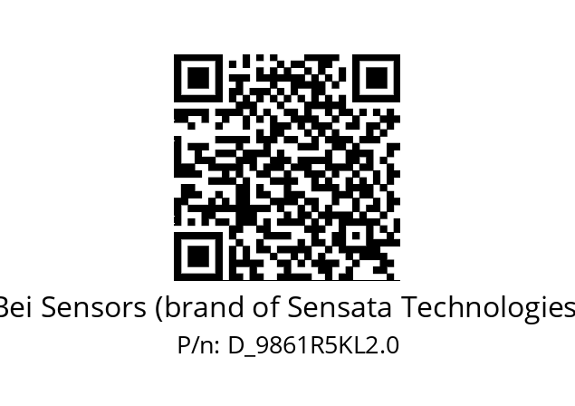  9861R5KL2.0 Bei Sensors (brand of Sensata Technologies) D_9861R5KL2.0