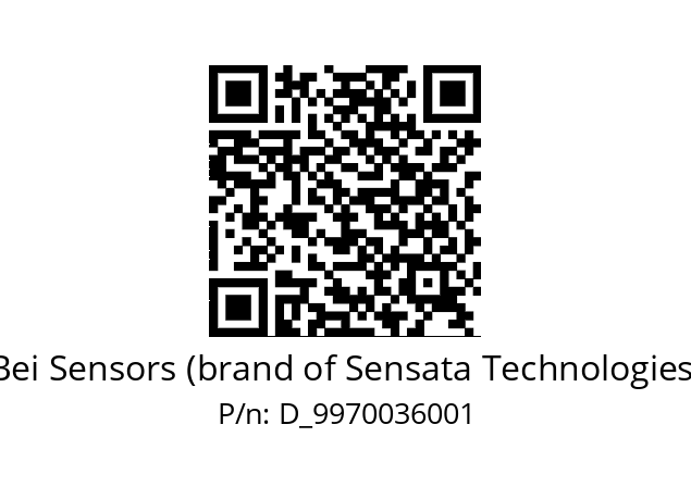   Bei Sensors (brand of Sensata Technologies) D_9970036001