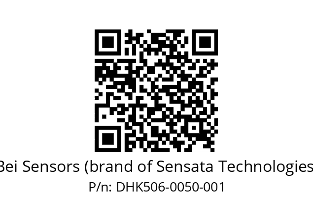  DHK5_06//RG59//00050//G6R//D2D3-- Bei Sensors (brand of Sensata Technologies) DHK506-0050-001