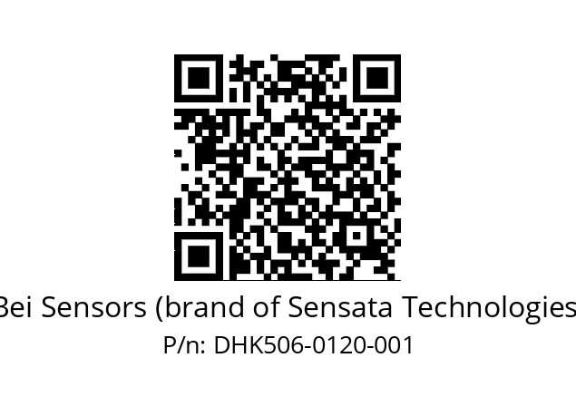  DHK5_06//2G29//00120//G6R//D2D3-- Bei Sensors (brand of Sensata Technologies) DHK506-0120-001