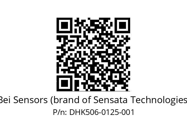  DHK5_06//RG59//00125//G6R//D2D3-- Bei Sensors (brand of Sensata Technologies) DHK506-0125-001