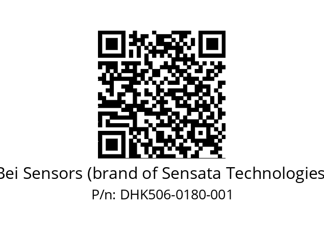  DHK5_06//2G29//00180//G6R//D2D3-- Bei Sensors (brand of Sensata Technologies) DHK506-0180-001