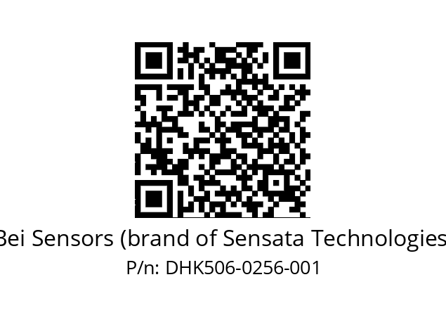  DHK5_06//2G29//00256//G6R//D2D3-- Bei Sensors (brand of Sensata Technologies) DHK506-0256-001