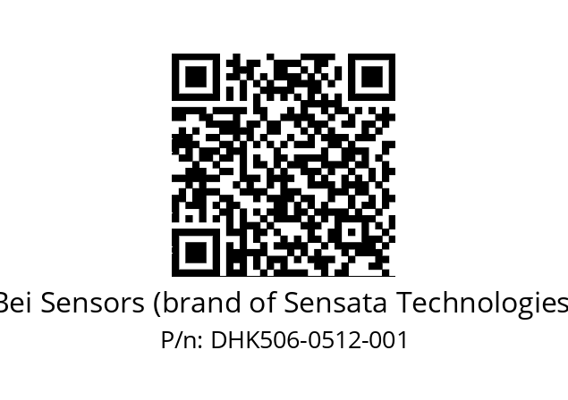  DHK5_06//RG59//00512//G6R//D2D3-- Bei Sensors (brand of Sensata Technologies) DHK506-0512-001