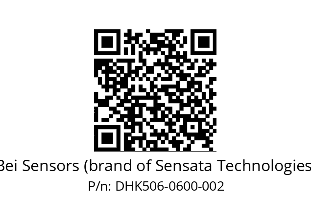  DHK5_06//RG59//00600//G6R//D2D3-- Bei Sensors (brand of Sensata Technologies) DHK506-0600-002